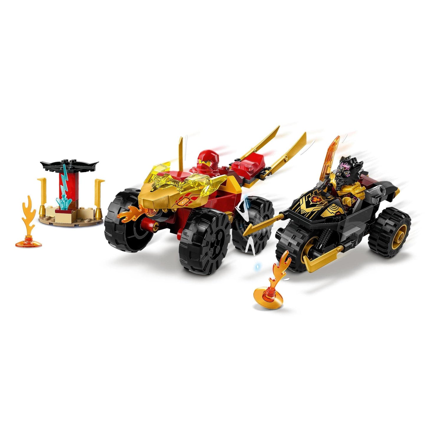 LEGO® NINJAGO® Kai and Ras’s Car and Bike Battle 71789 Building Toy Amazon