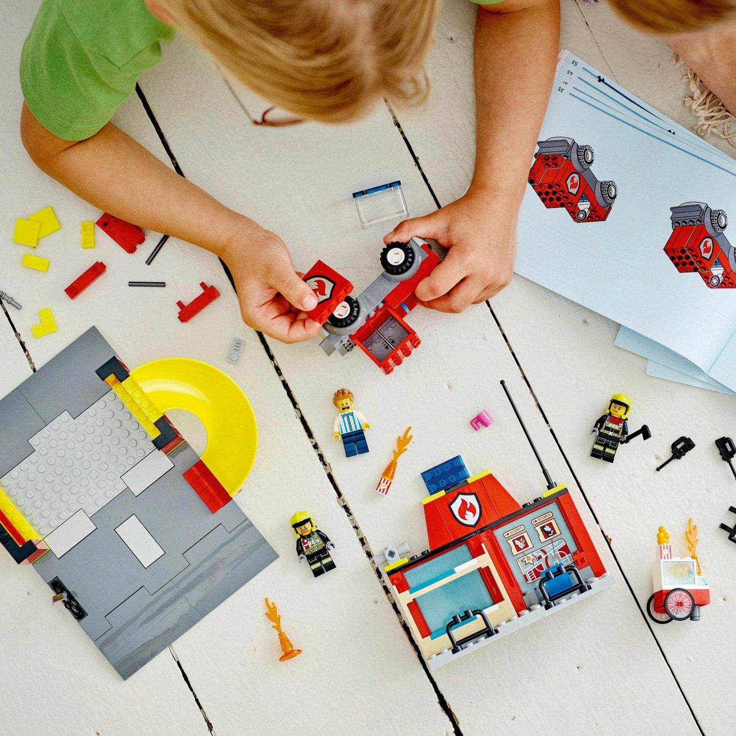 LEGO City Fire Station and Fire Engine 60375 Building Toy Amazon