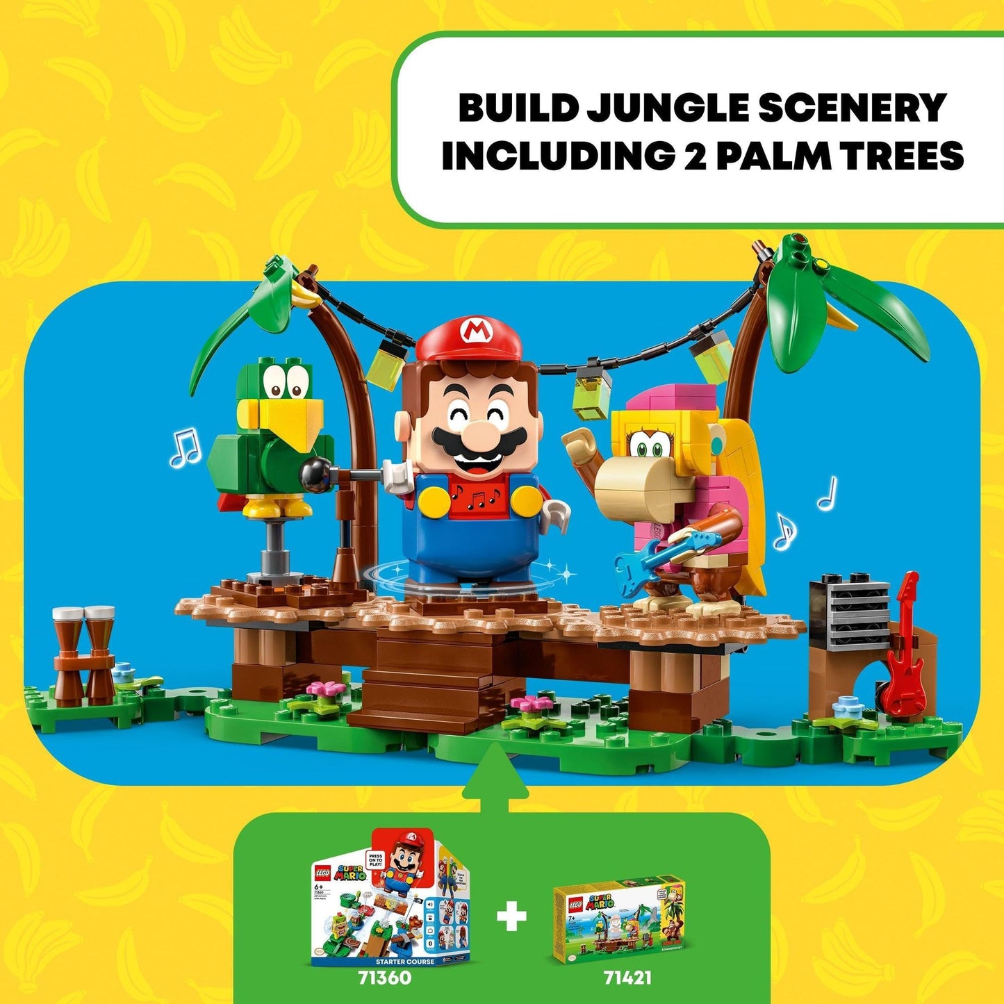 LEGO Super Mario Dixie Kong’s Jungle Jam Expansion Set 71421 Collectible Building Toy Amazon