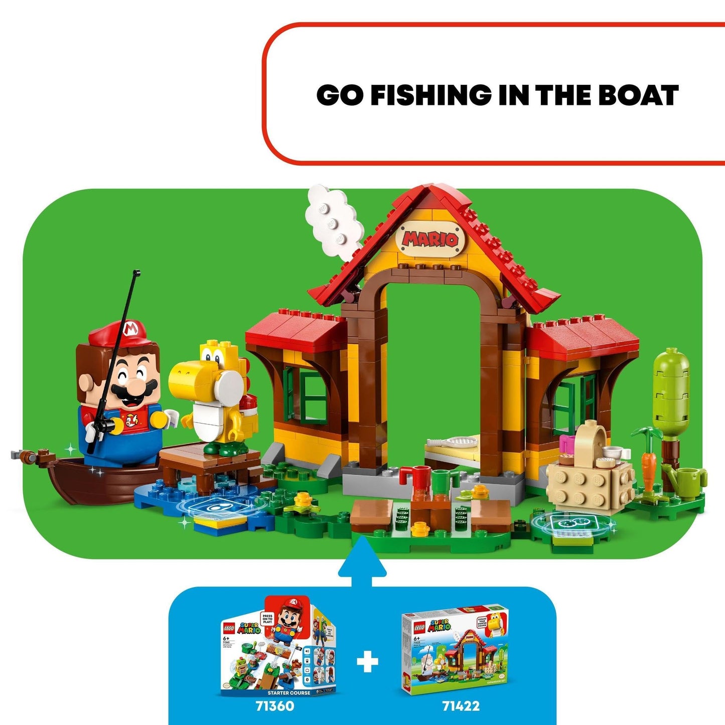 LEGO Super Mario: Picnic at Mario’s House Expansion Set 71422 Building Toy Amazon