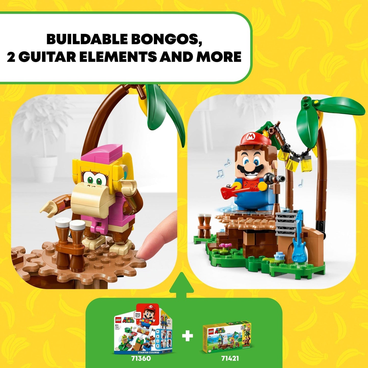 LEGO Super Mario Dixie Kong’s Jungle Jam Expansion Set 71421 Collectible Building Toy Amazon