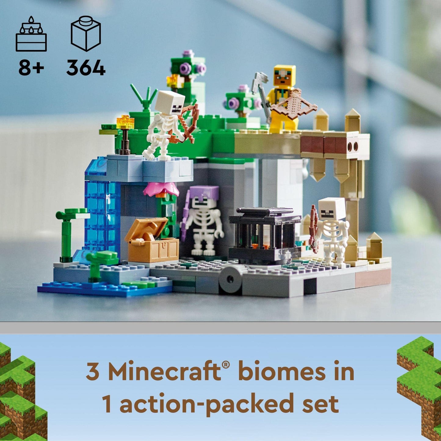 LEGO Minecraft The Skeleton Dungeon 21189 Amazon