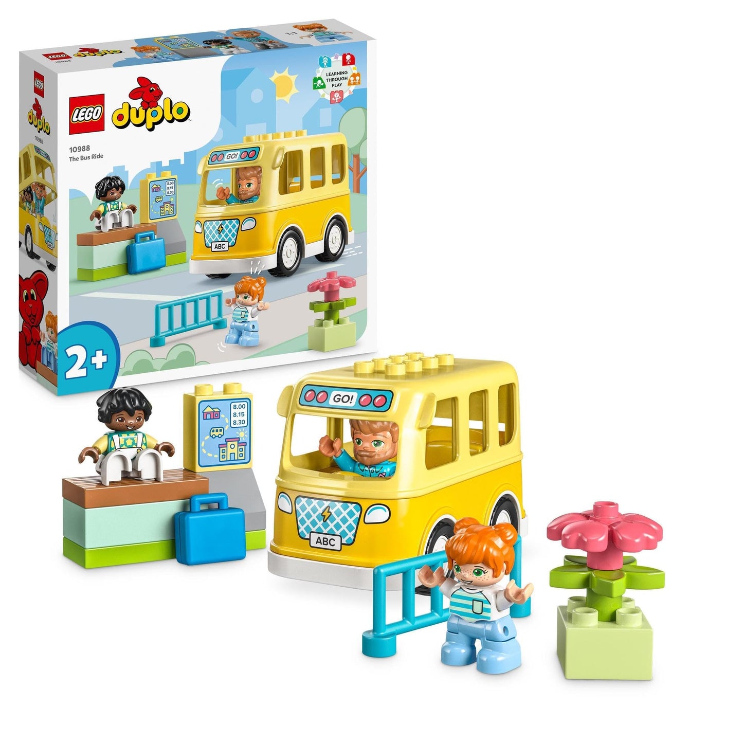 LEGO® DUPLO® The Bus Ride 10988 Building Toy Set for Toddlers Aged 2+ Amazon