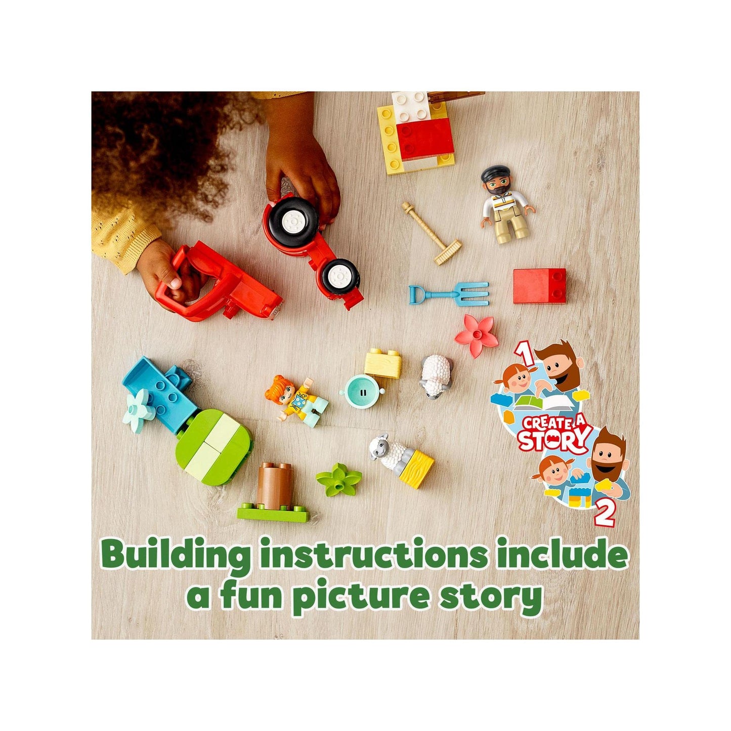 LEGO DUPLO Farm Tractor & Animal Care 10950 Playset Amazon