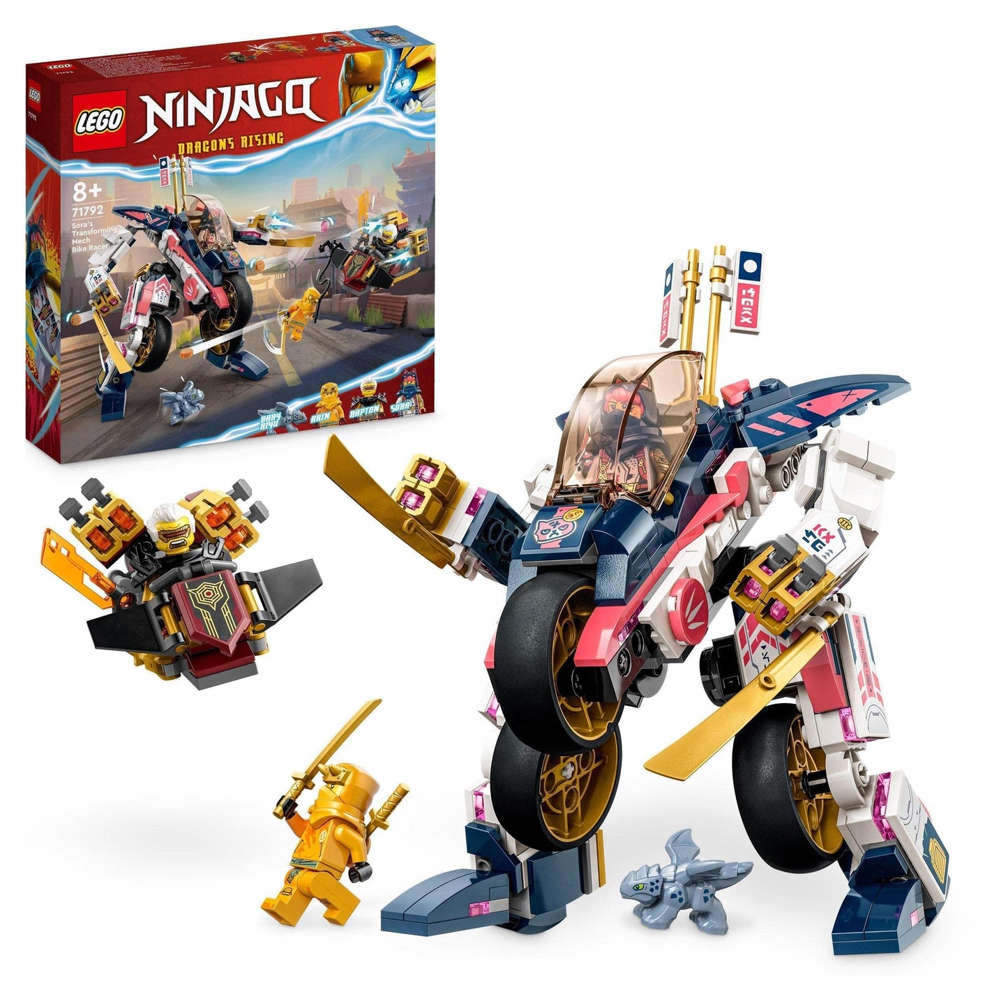 LEGO® NINJAGO® Sora’s Transforming Mech Bike Racer 71792 Amazon