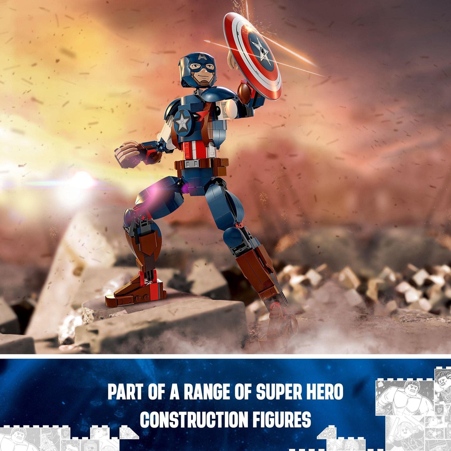 LEGO® Super Heroes Marvel Captain America Construction Figure 76258 Building Toy
