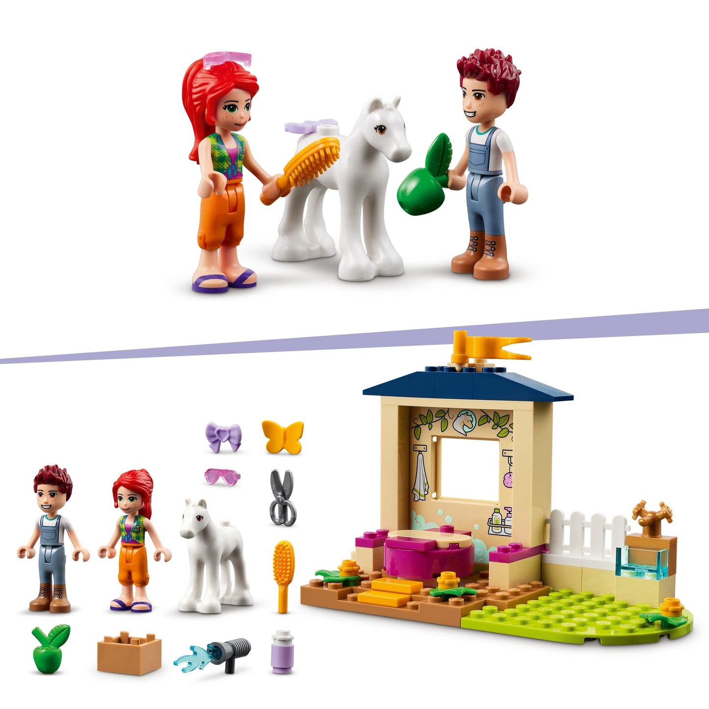 LEGO Friends Pony-Washing Stable Horse Toy