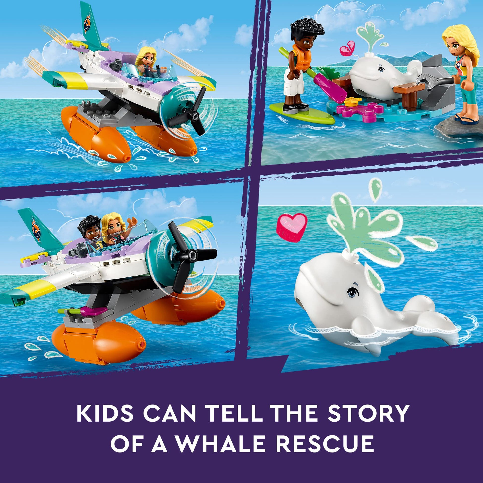 LEGO Friends Sea Rescue Plane 41752 Building Toy Amazon