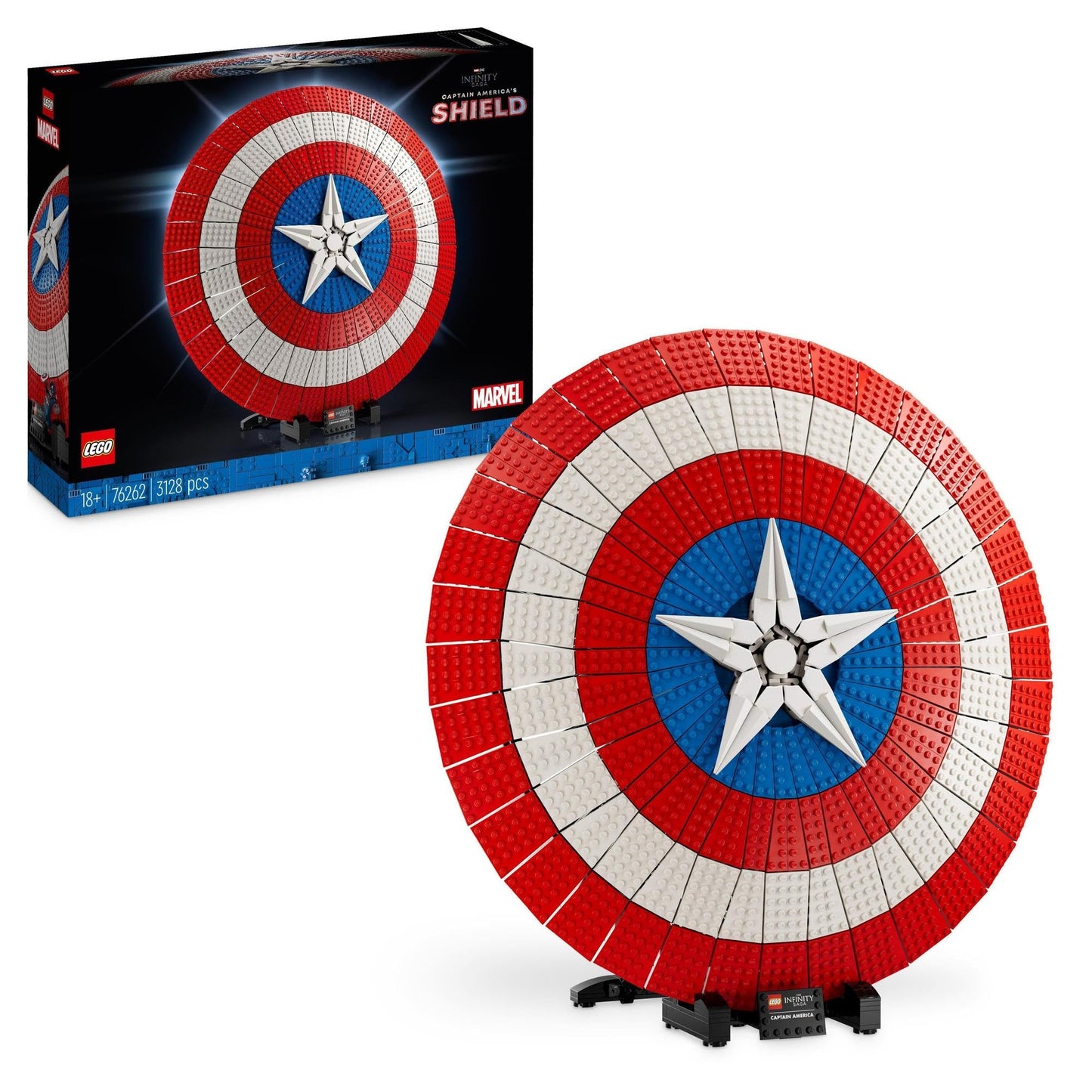 LEGO A Super Heroes Marvel Captain America’s Shield 76262 Amazon