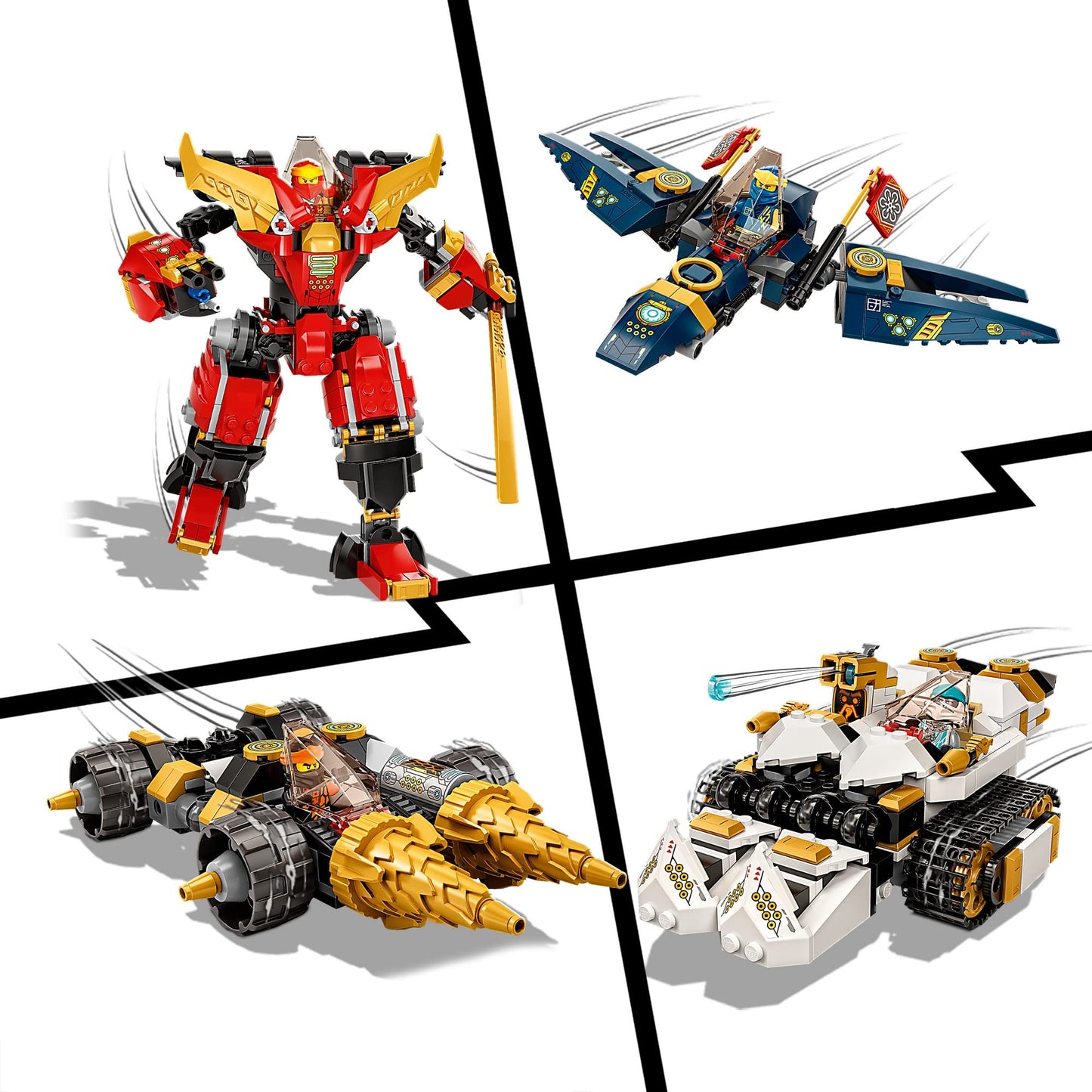 LEGO NINJAGO Ninja Ultra Combo Mech Vehicle Playset Building Kit 71765 Amazon