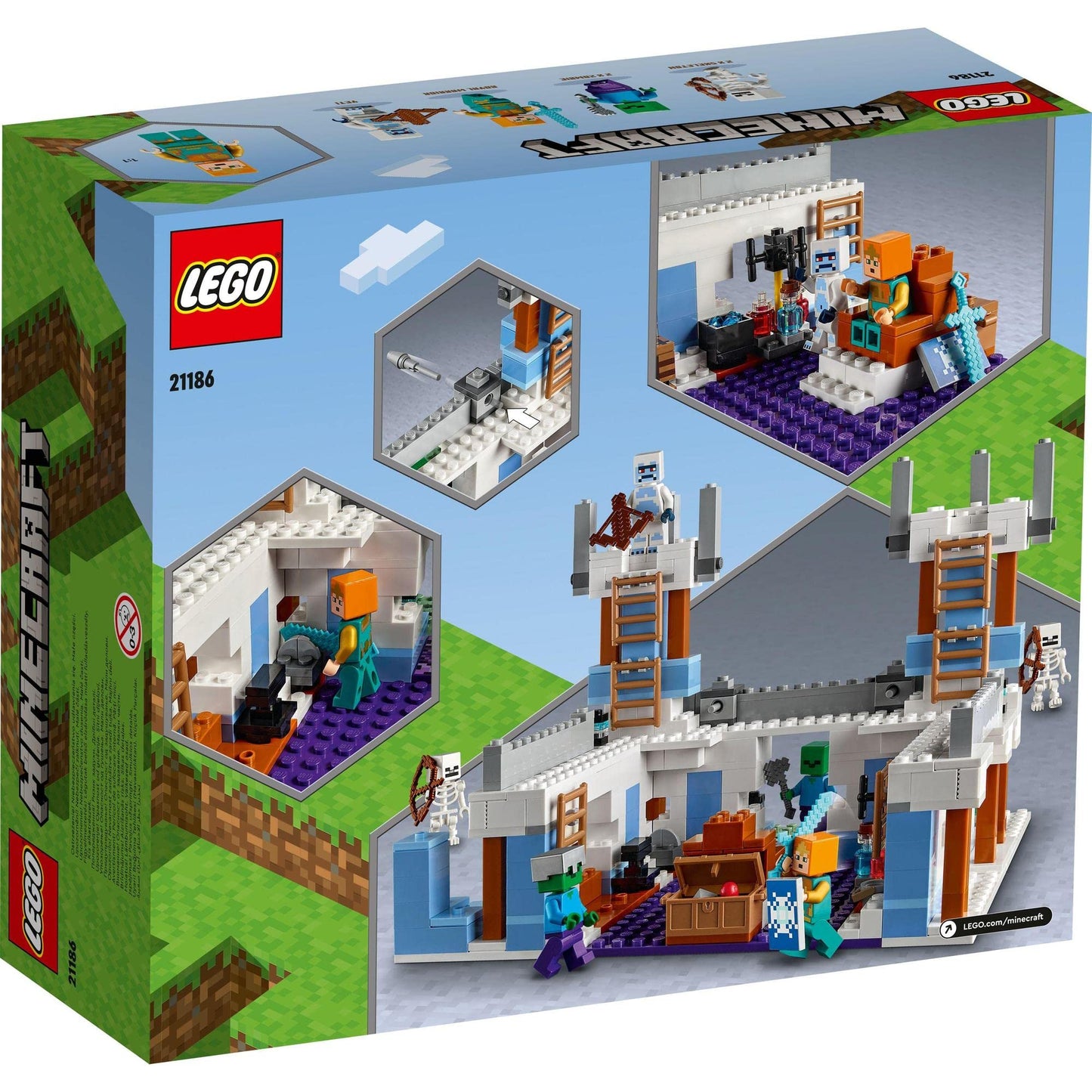 LEGO Minecraft The Ice Castle Building Ki 21186 Amazon
