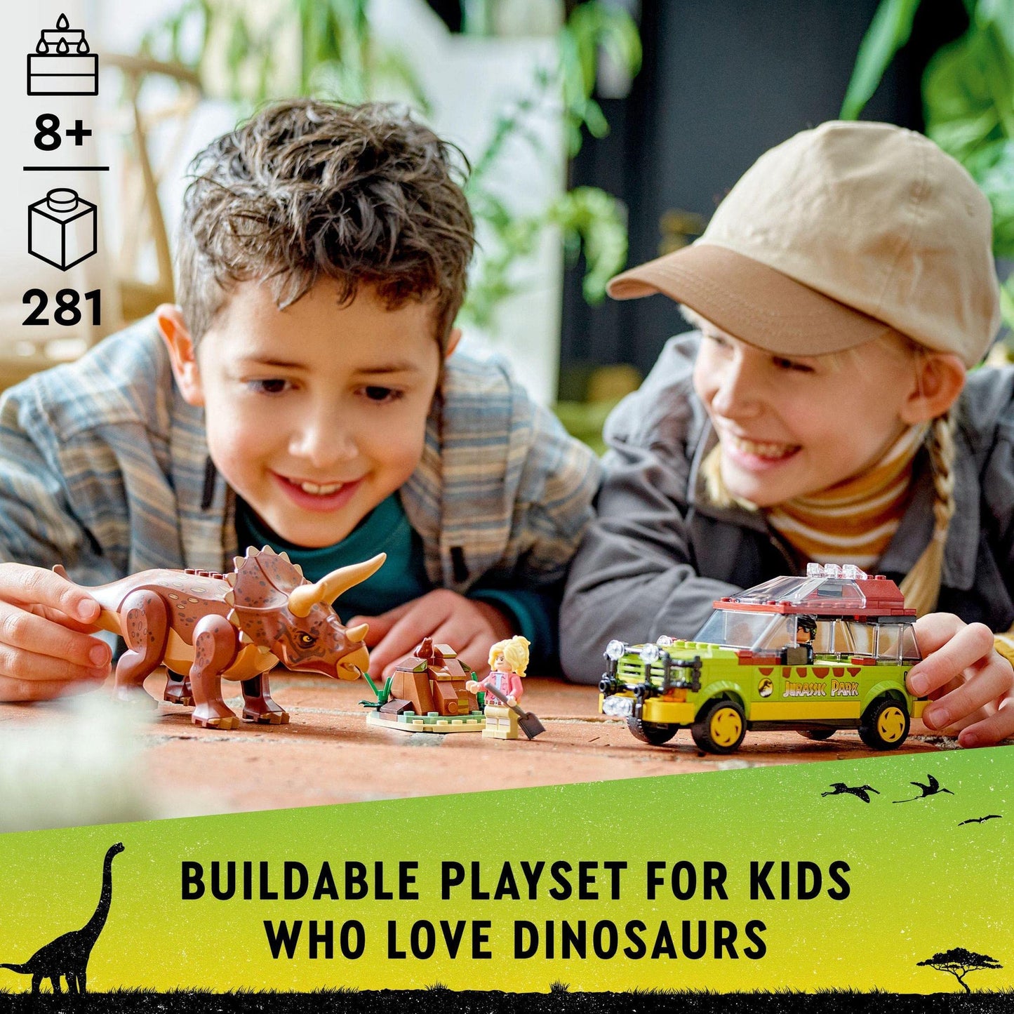 LEGO Jurassic Park Triceratops Research 76959 Building Toy Amazon