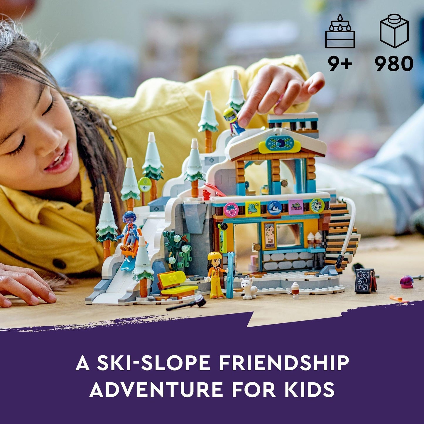 LEGO Friends Holiday Ski Slope and Café 41756 Amazon