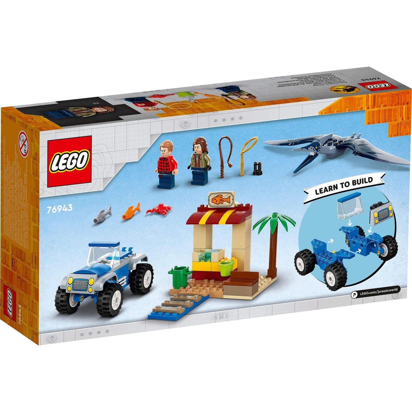 LEGO Jurassic World Pteranodon Chase Building Kit 76943 Amazon