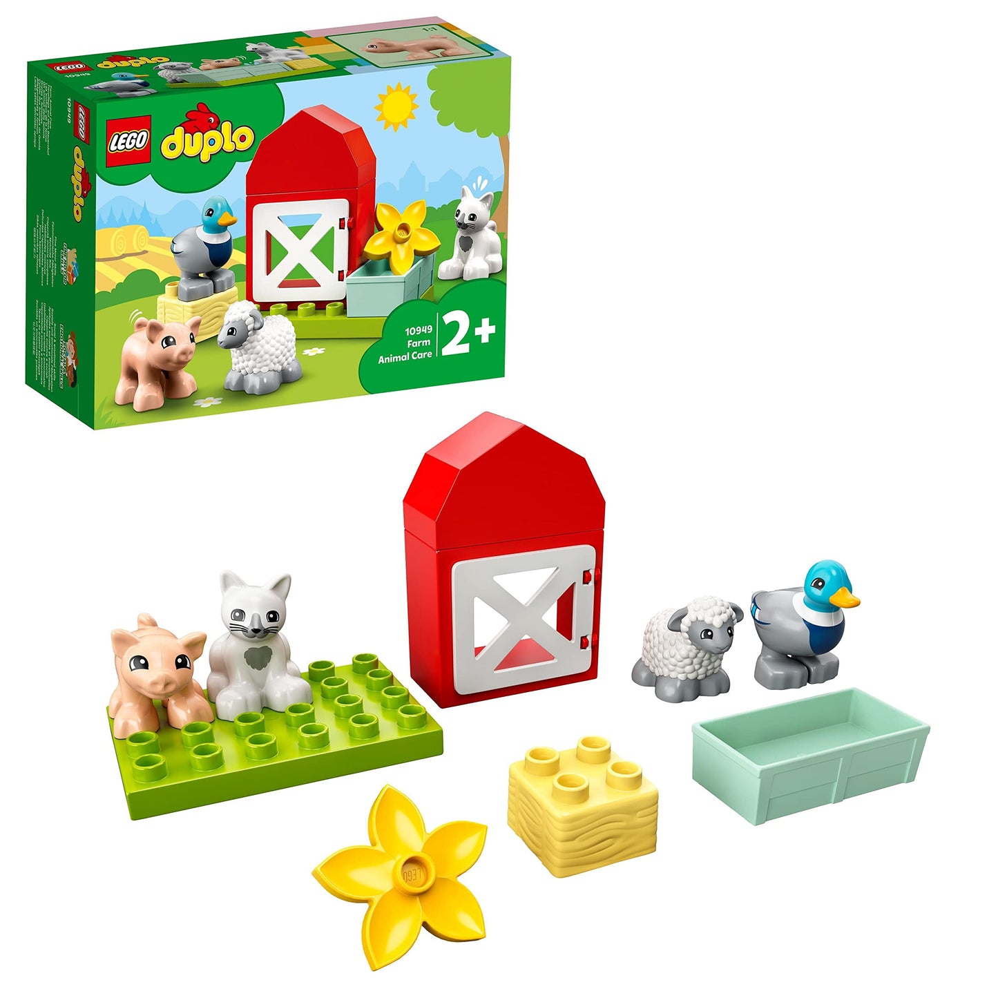 LEGO® DUPLO® Town Farm Animal Care 10949 Imaginative Build-and-Play Toy