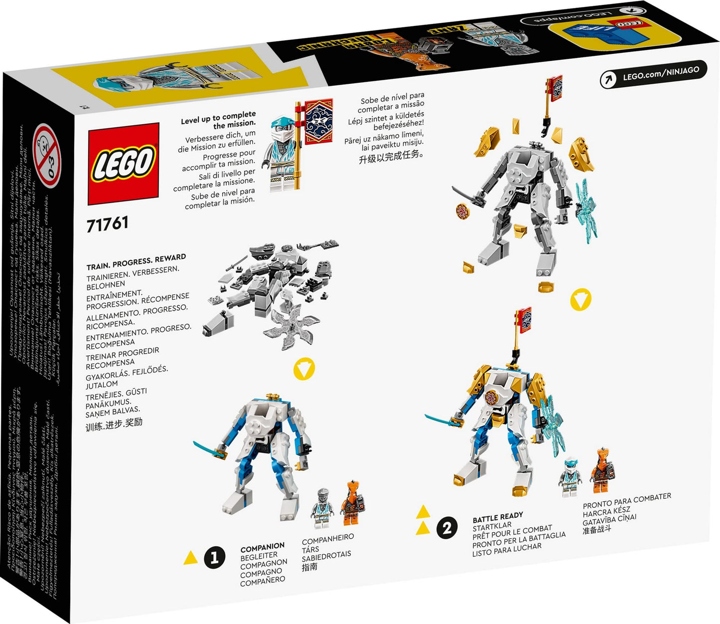 LEGO NINJAGO Zane’s Power Up Mech EVO Building Kit Playset 71761 Amazon