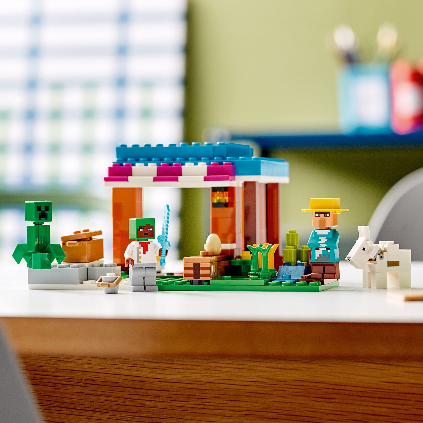 LEGO Minecraft The Bakery Building Kit; Fun Gaming Toy 21184 Amazon