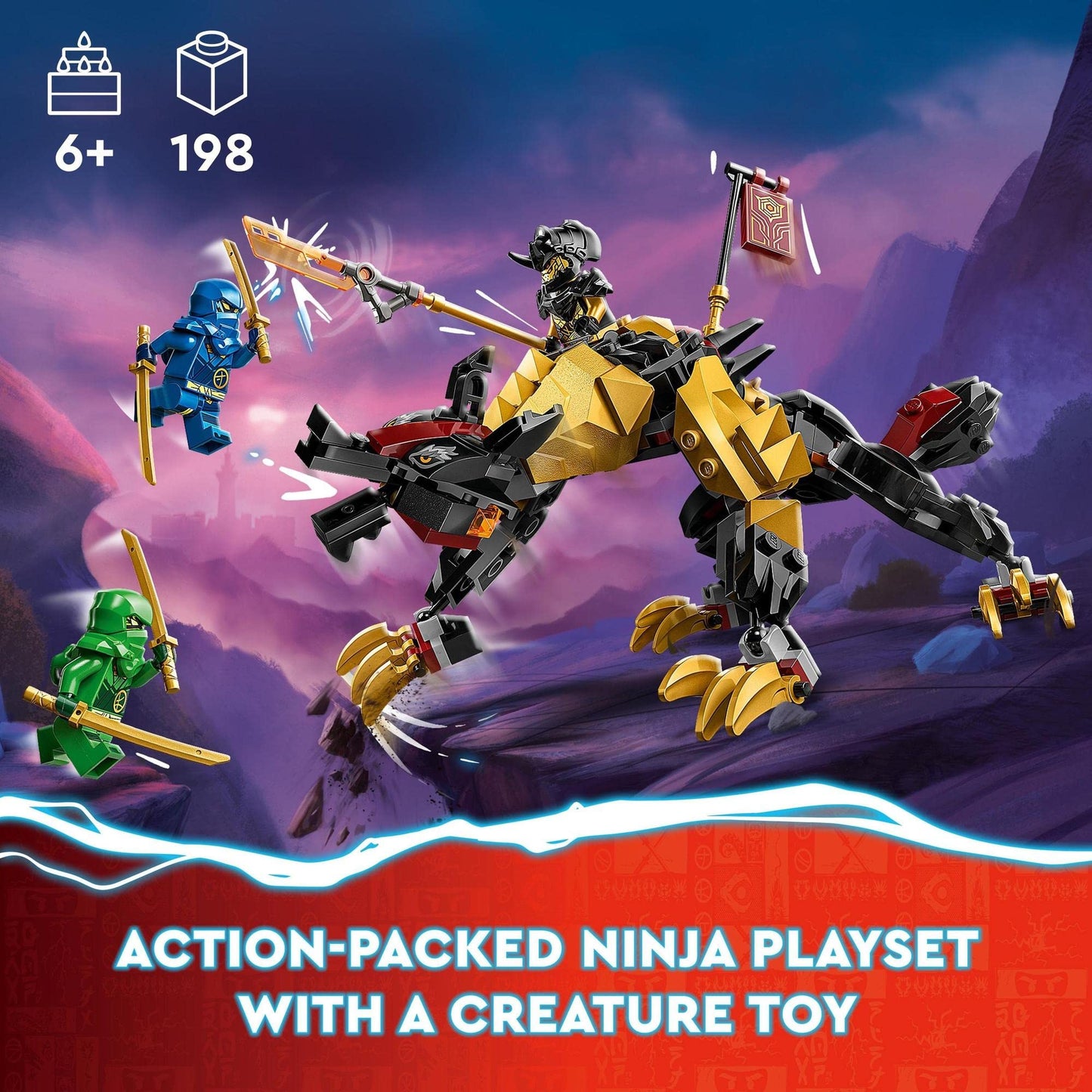 LEGO NINJAGO Imperium Dragon Hunter Hound 71790 Building Toy Set Amazon