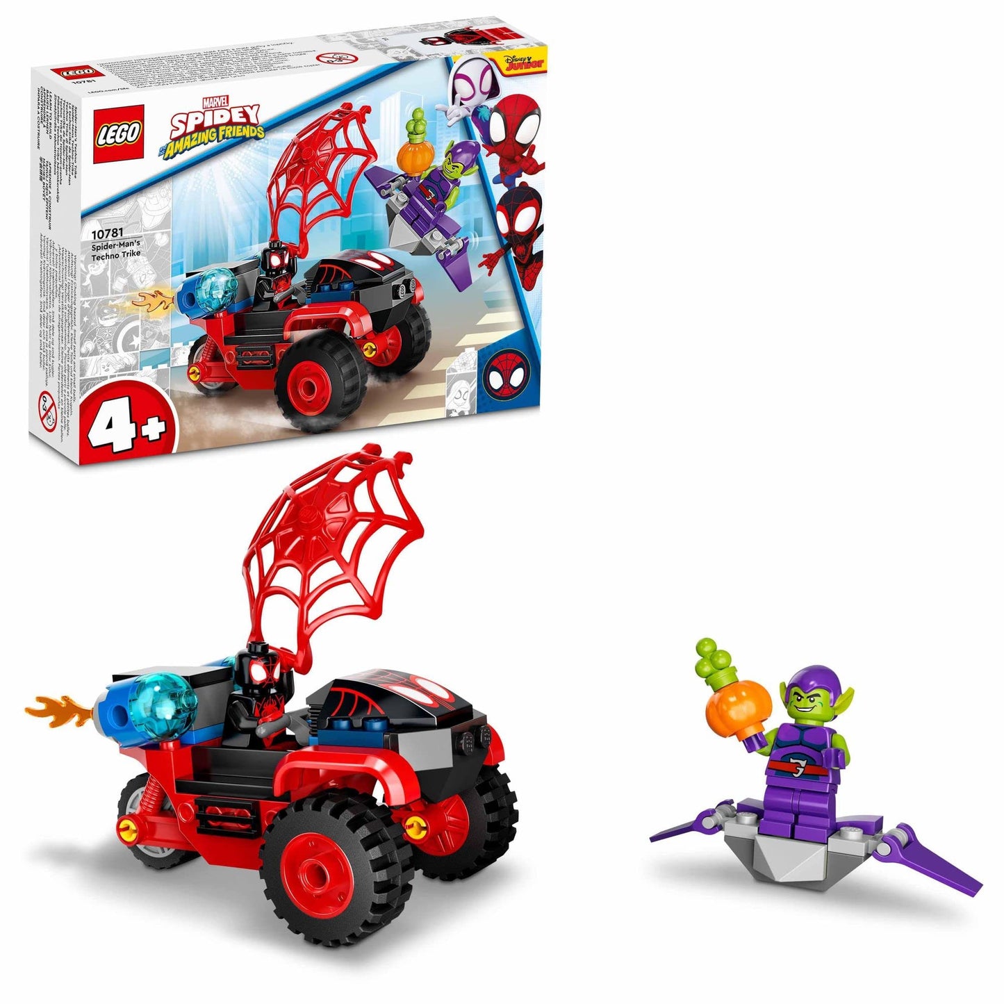 LEGO® Spidey Miles Morales: Spider-Man’s Techno Trike 10781 Building Kit Amazon