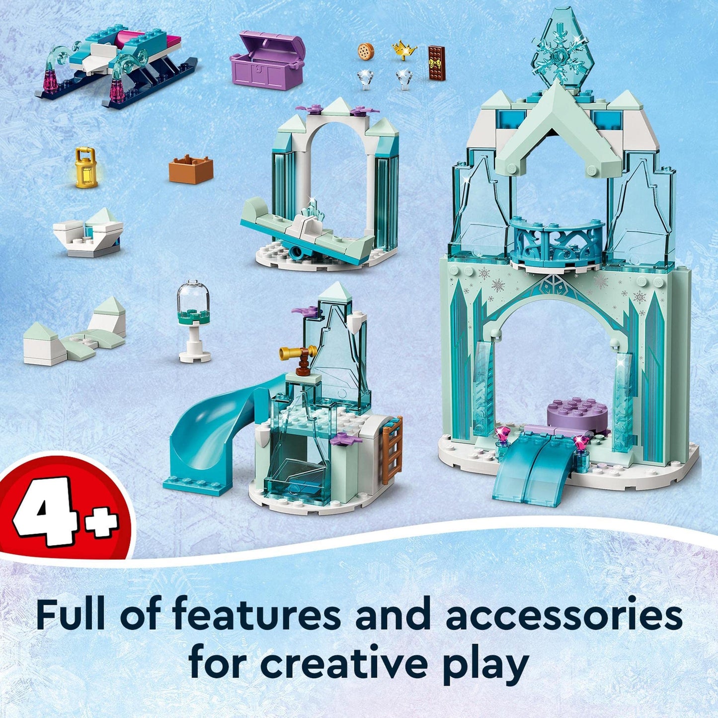 LEGO 43194 Disney Anna and Elsa’s Frozen Wonderland Castle Toy Amazon