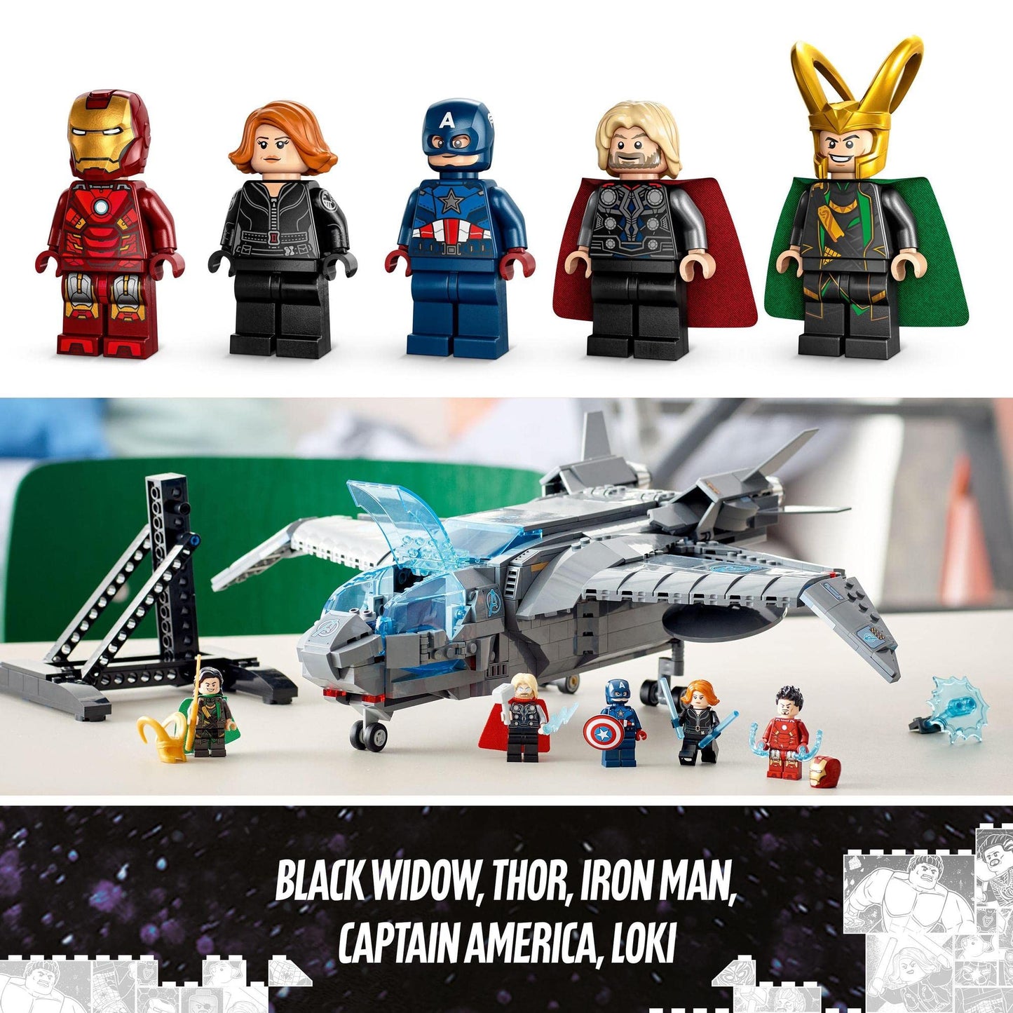 LEGO Super Heroes Marvel The Avengers Quinjet 76248 Building Toy