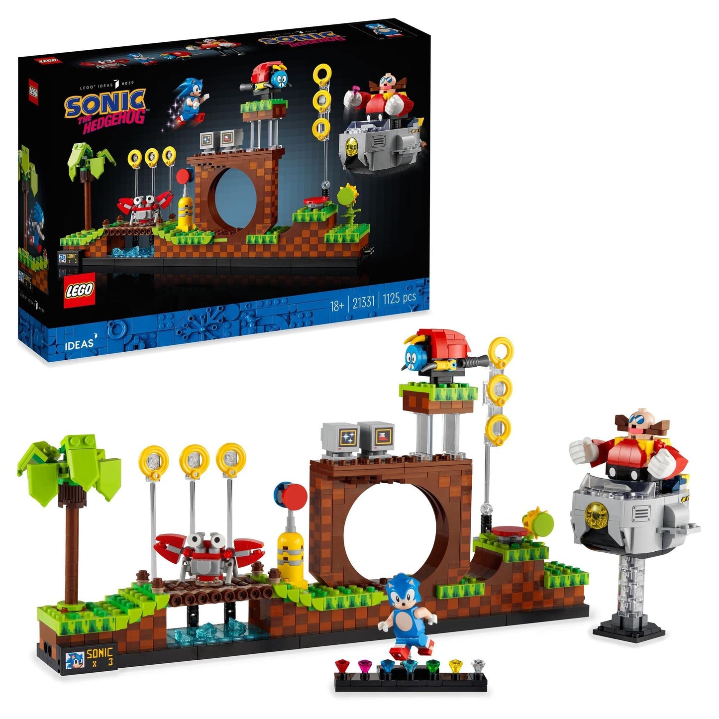 LEGO Ideas Sonic The Hedgehog – Green Hill Zone Building Kit Amazon