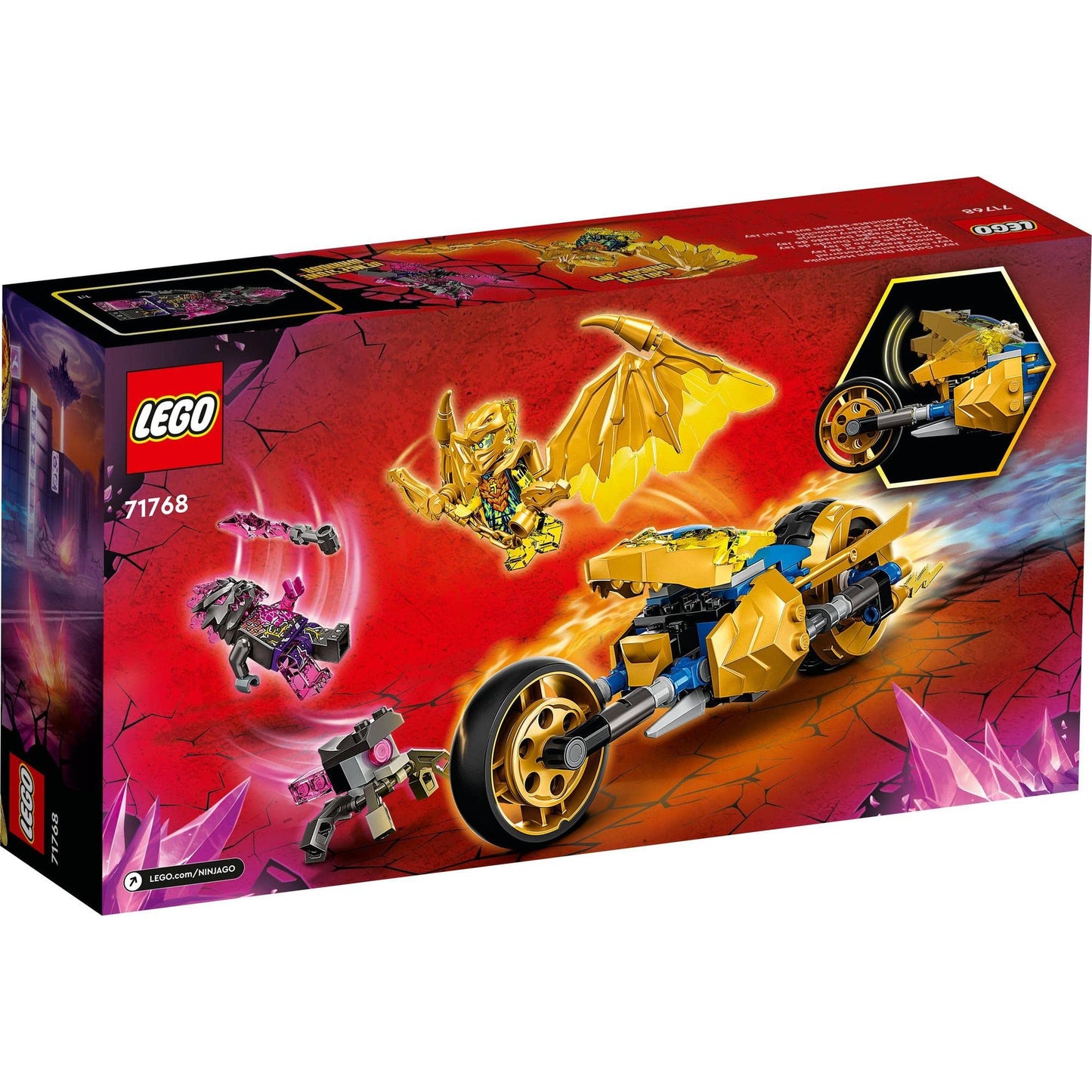 LEGO NINJAGO Jay’s Golden Dragon Motorbike Building Kit 71768 Amazon