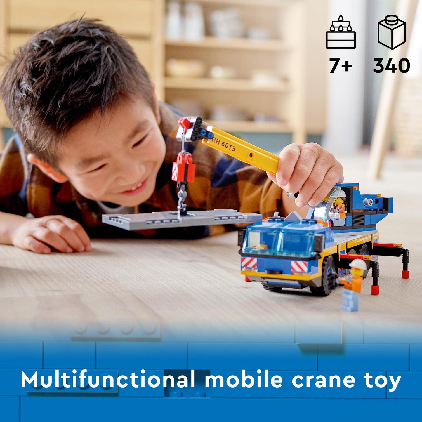 LEGO City Mobile Crane 60324 Kids Building & Construction Toy