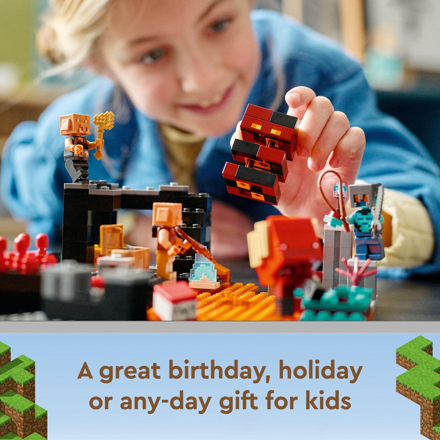 LEGO Minecraft The Nether Bastion 21185 Building Kit Amazon