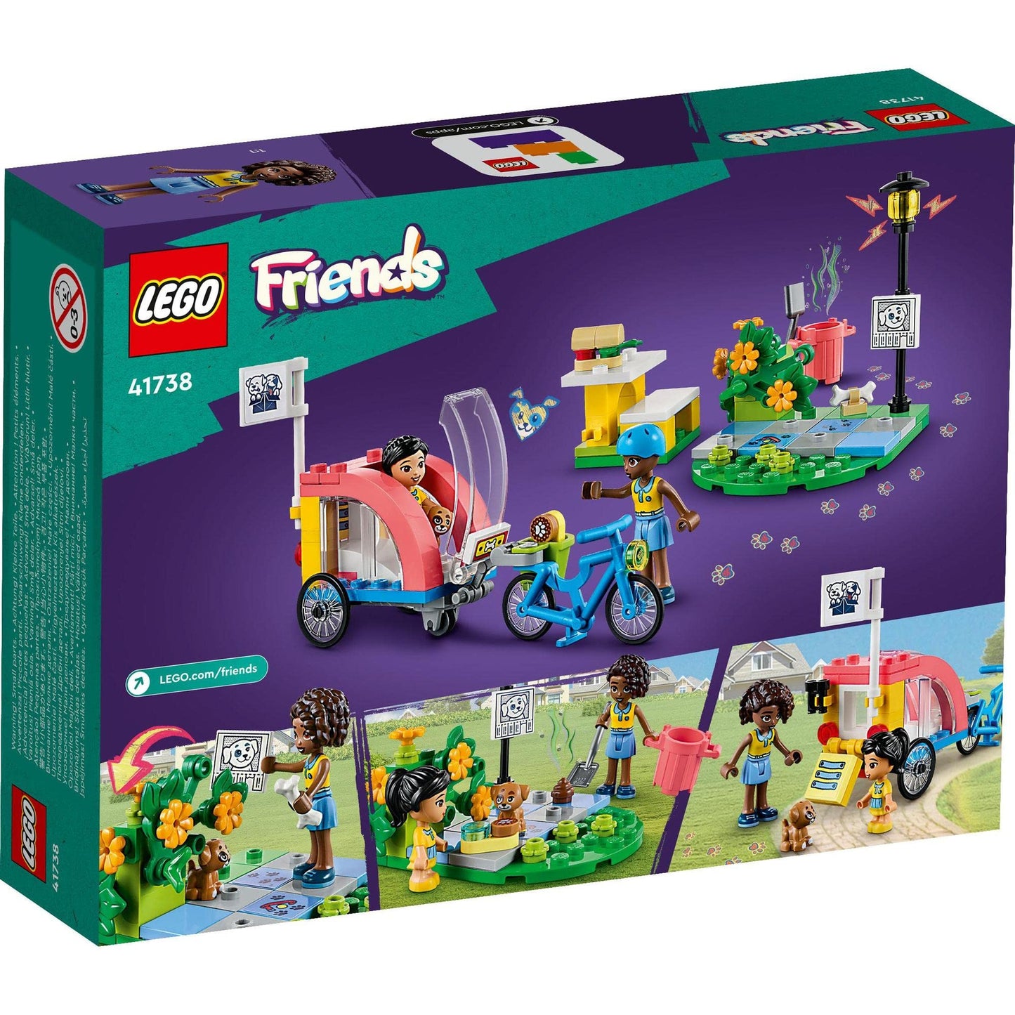 LEGO Friends Dog Rescue Bike 41738 Building Toy