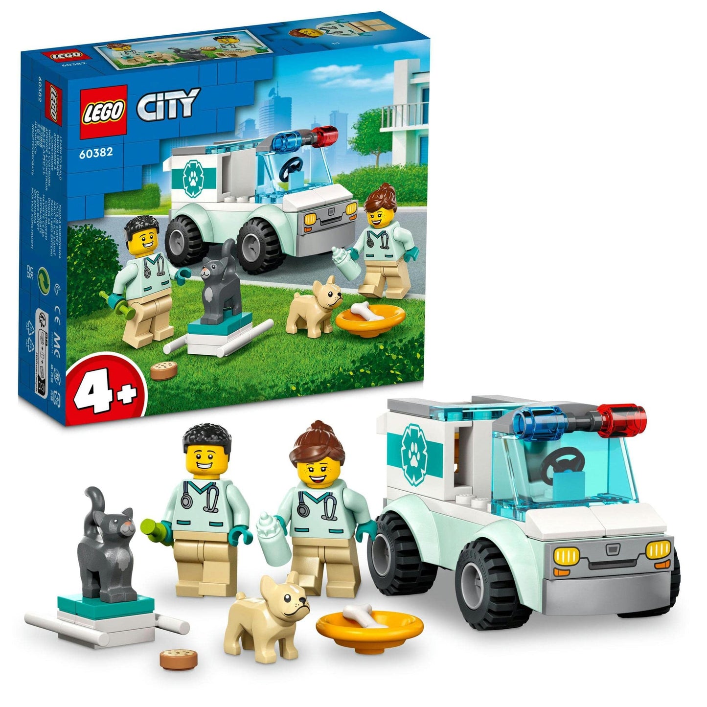 LEGO City Vet Van Rescue 60382 Building Toy Set