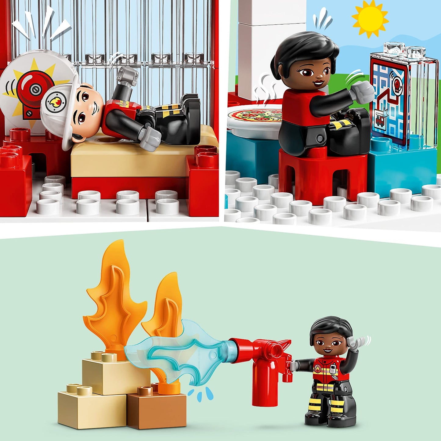 LEGO DUPLO Fire Station & Helicopter Playset 10970 Amazon