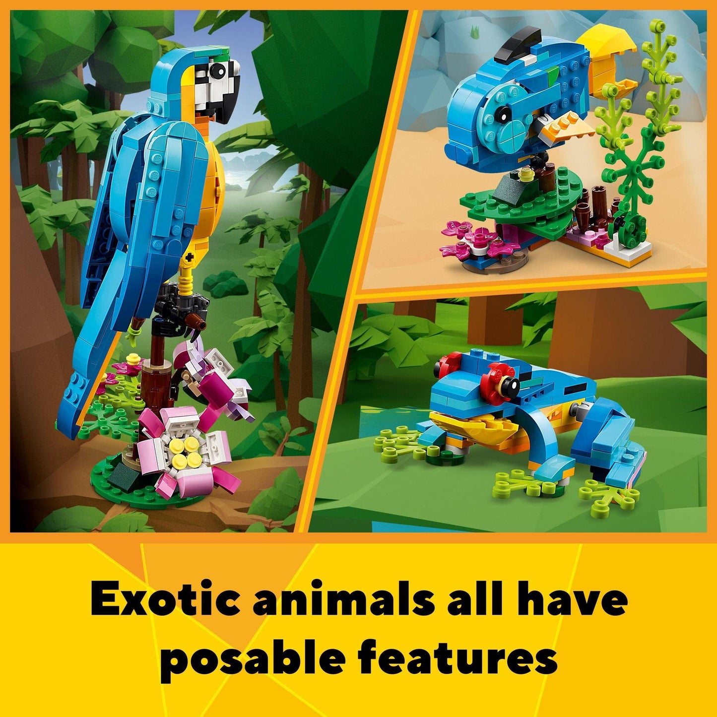 LEGO Creator Exotic Parrot 31136 Brick Island
