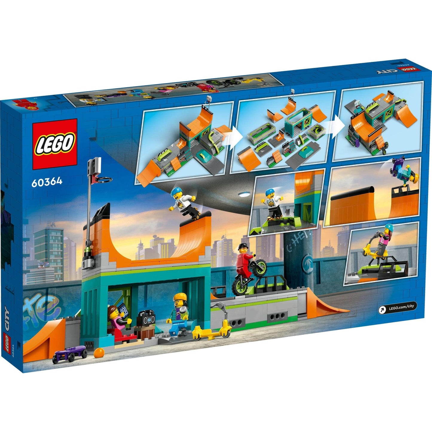 LEGO® City Street Skate Park 60364 Building Toy Amazon