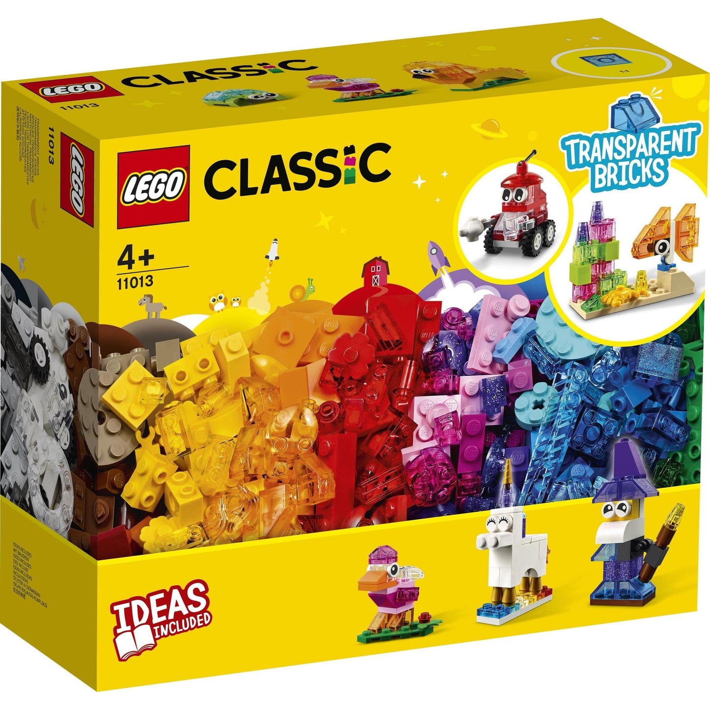 LEGO Classic Creative Transparent Bricks 11013 Building Set Amazon