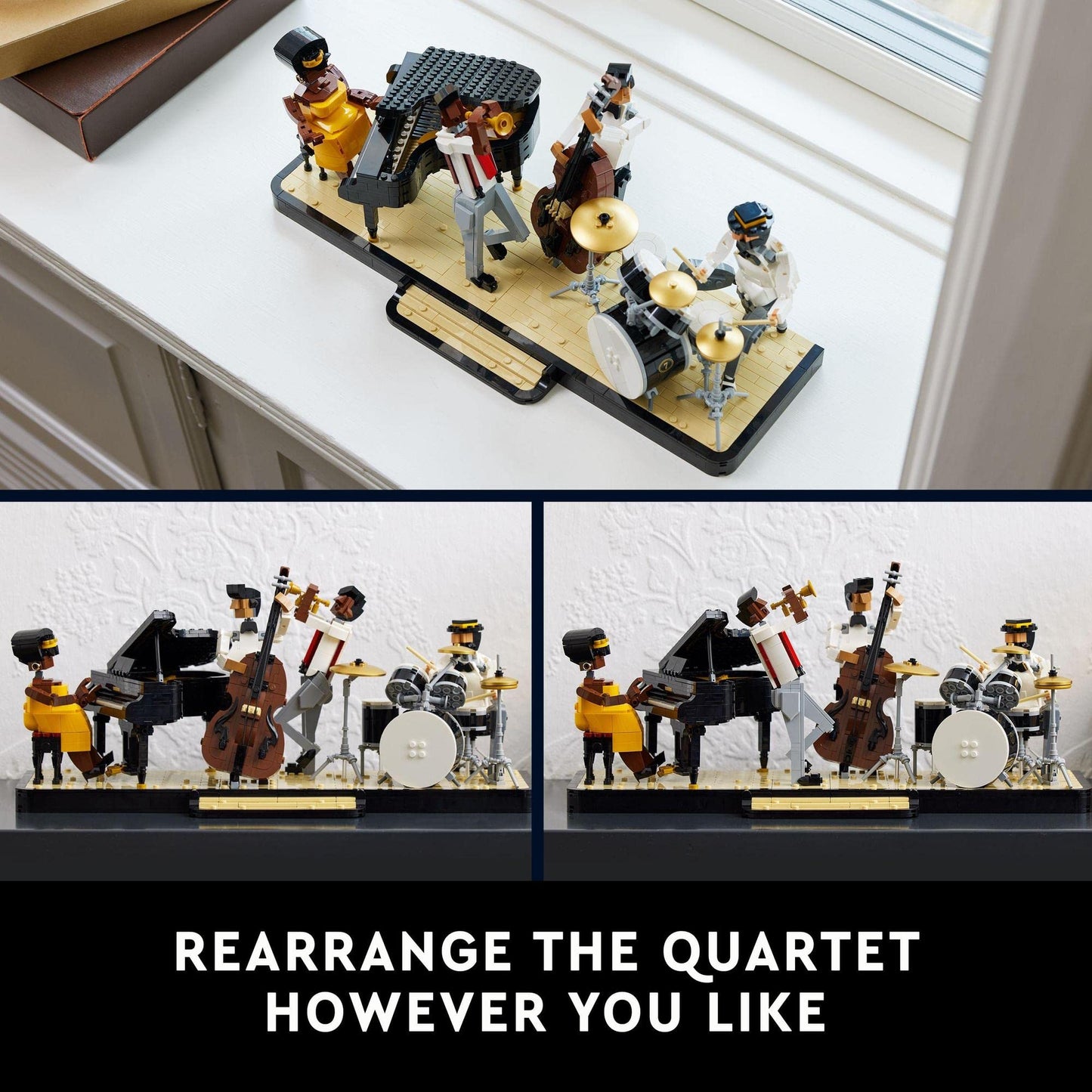 LEGO Ideas Jazz Quartet Building Kit; Build-and-Display Model for Adults Amazon