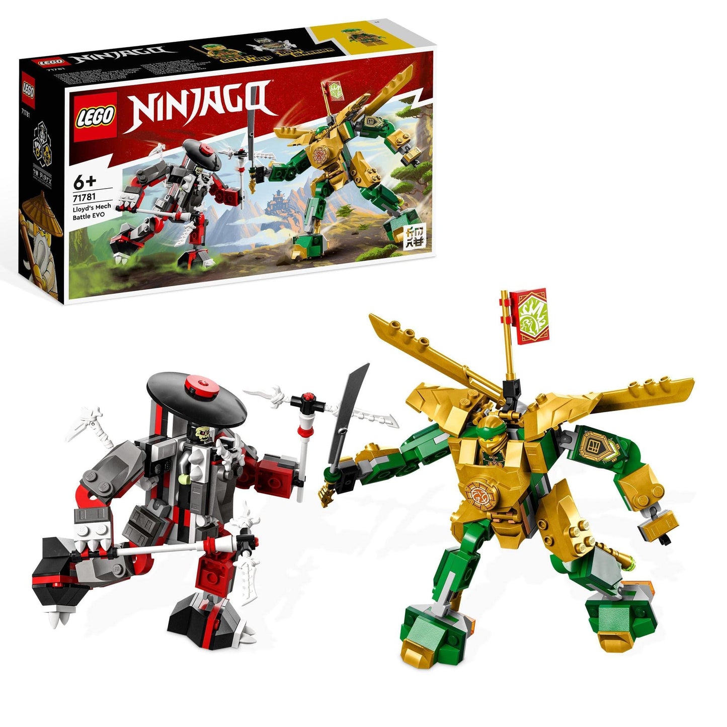 LEGO® NINJAGO® Lloyd’s Mech Battle EVO 71781 Building Toy Amazon