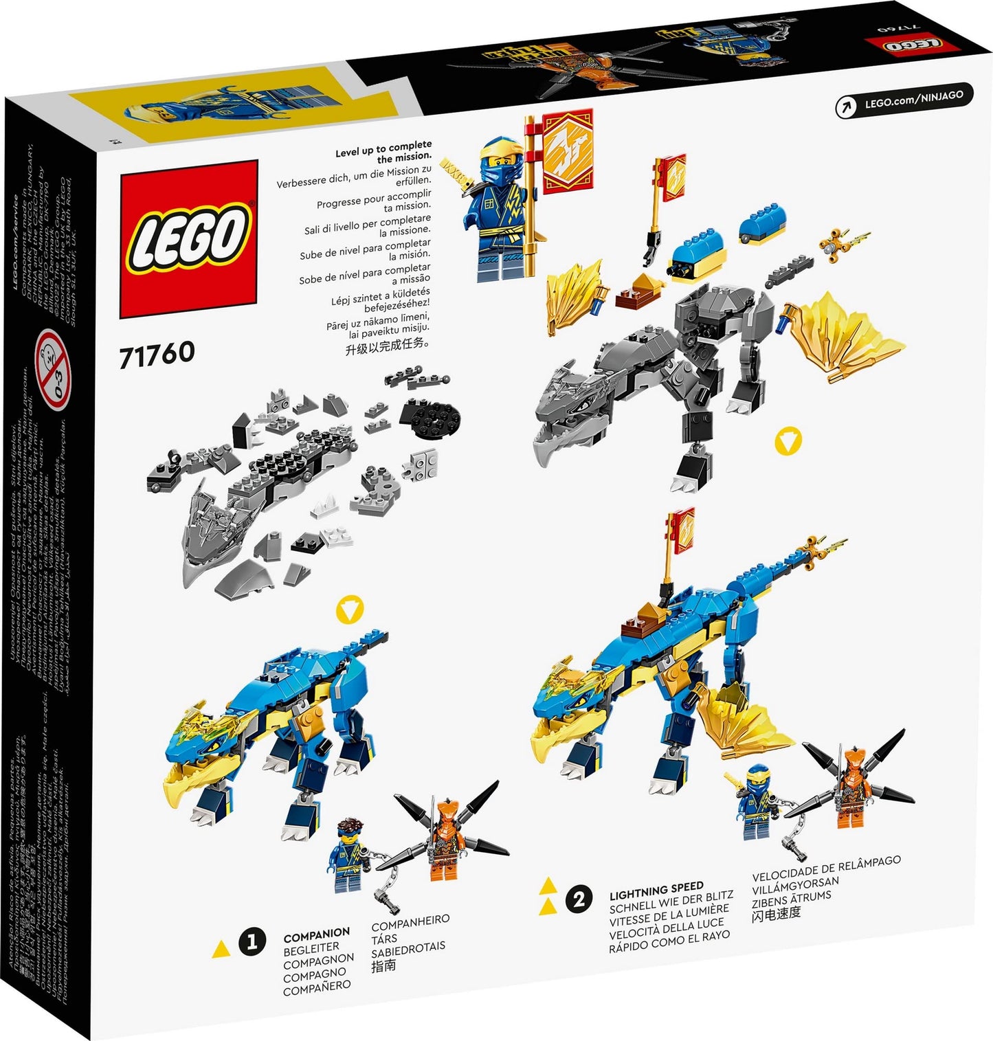 LEGO NINJAGO Jay’s Thunder Dragon EVO Building Kit 71760