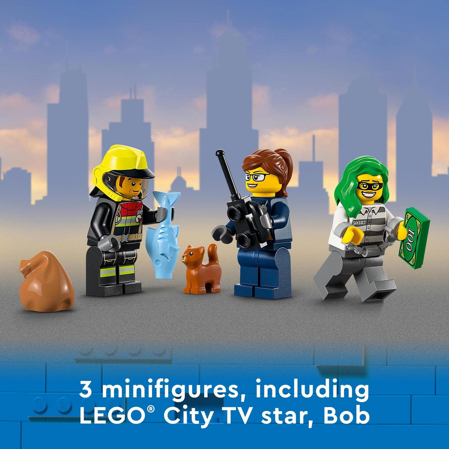 LEGO City Fire Rescue & Police Chase 60319 Kids Building