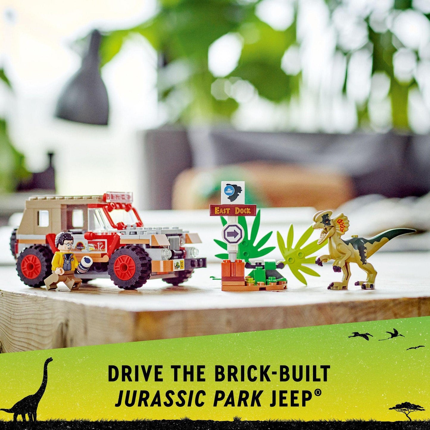 LEGO Jurassic Park Dilophosaurus Ambush 76958 Building Toy Amazon