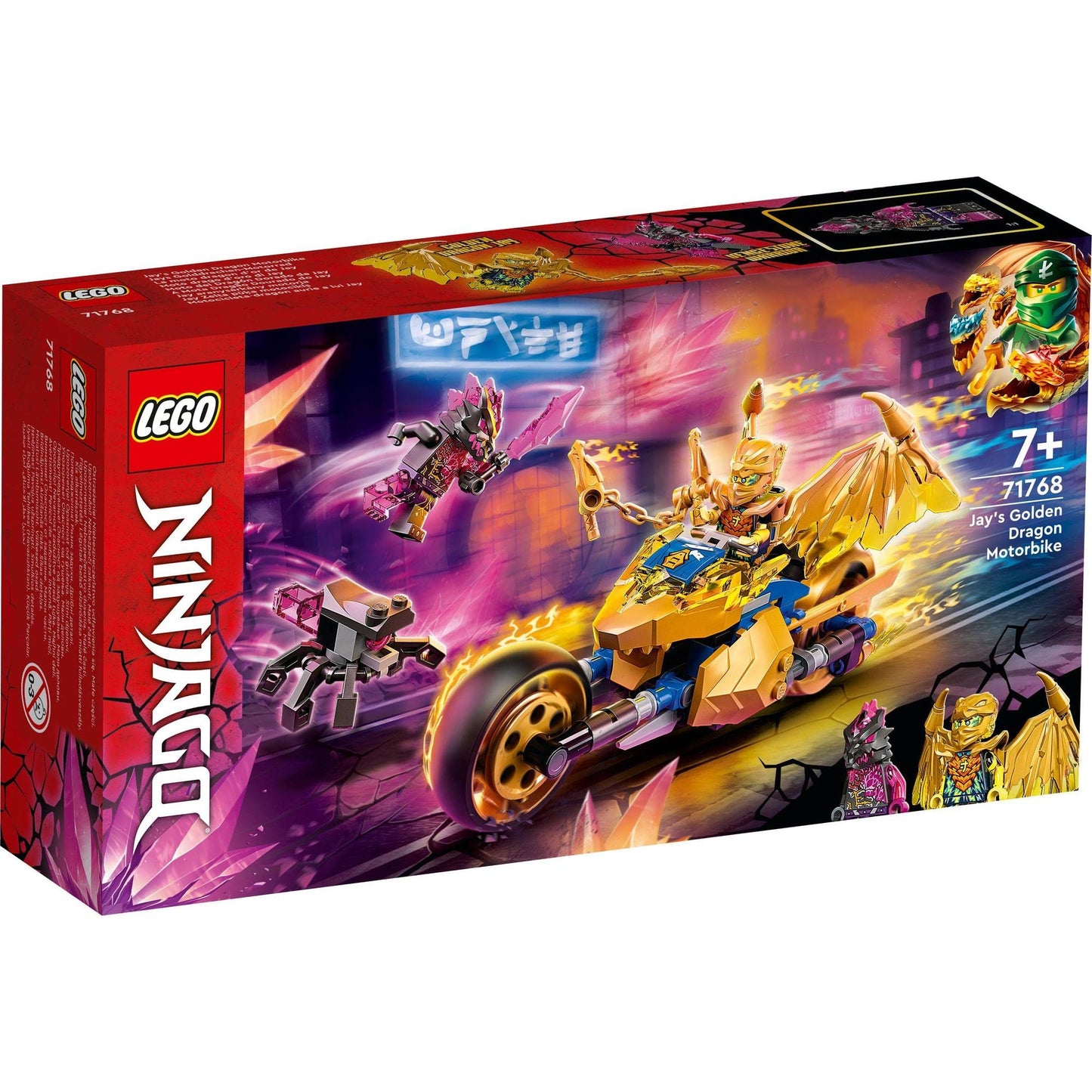 LEGO NINJAGO Jay’s Golden Dragon Motorbike Building Kit 71768 Amazon