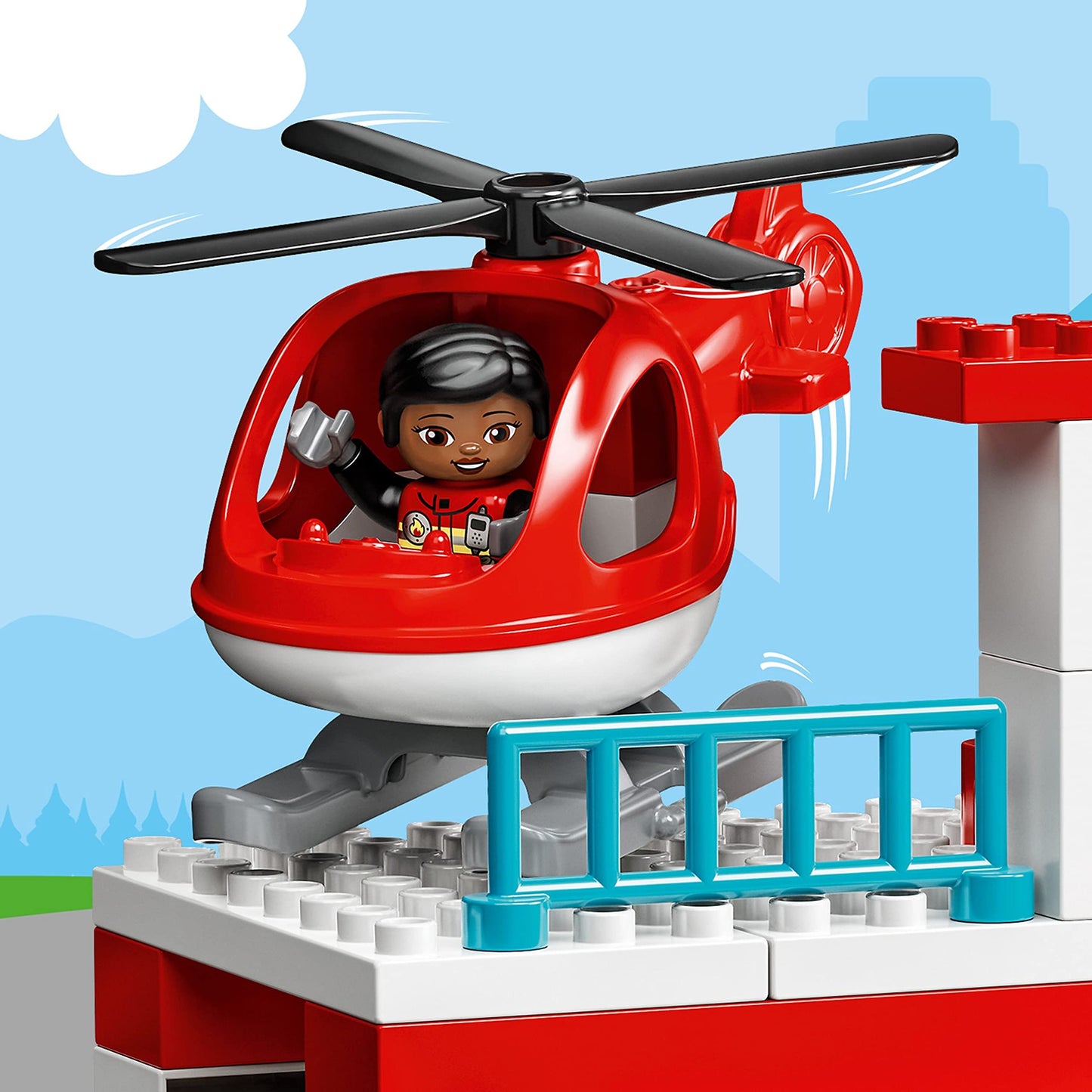 LEGO DUPLO Fire Station & Helicopter Playset 10970 Amazon