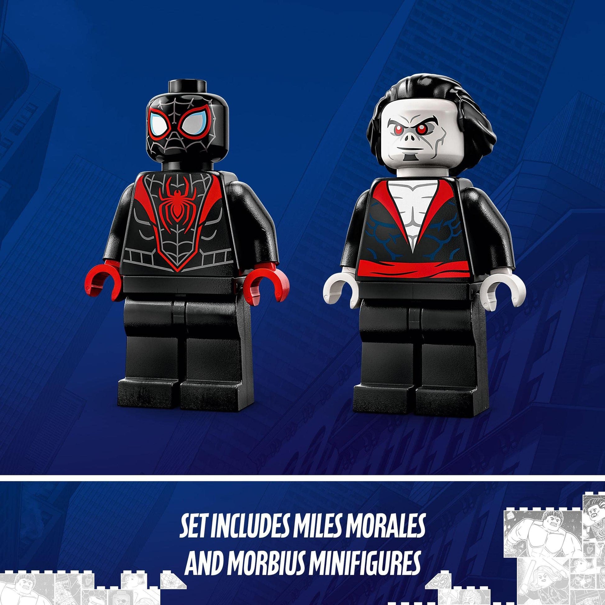 LEGO Super Heroes Marvel Miles Morales vs. Morbius 76244 Brick Island