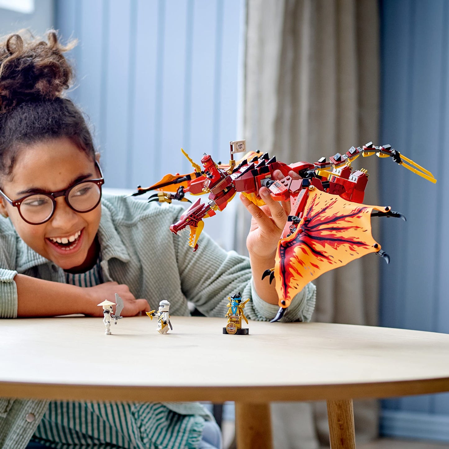 LEGO NINJAGO Legacy Fire Dragon Attack 71753 Ninja Playset Building Kit Amazon