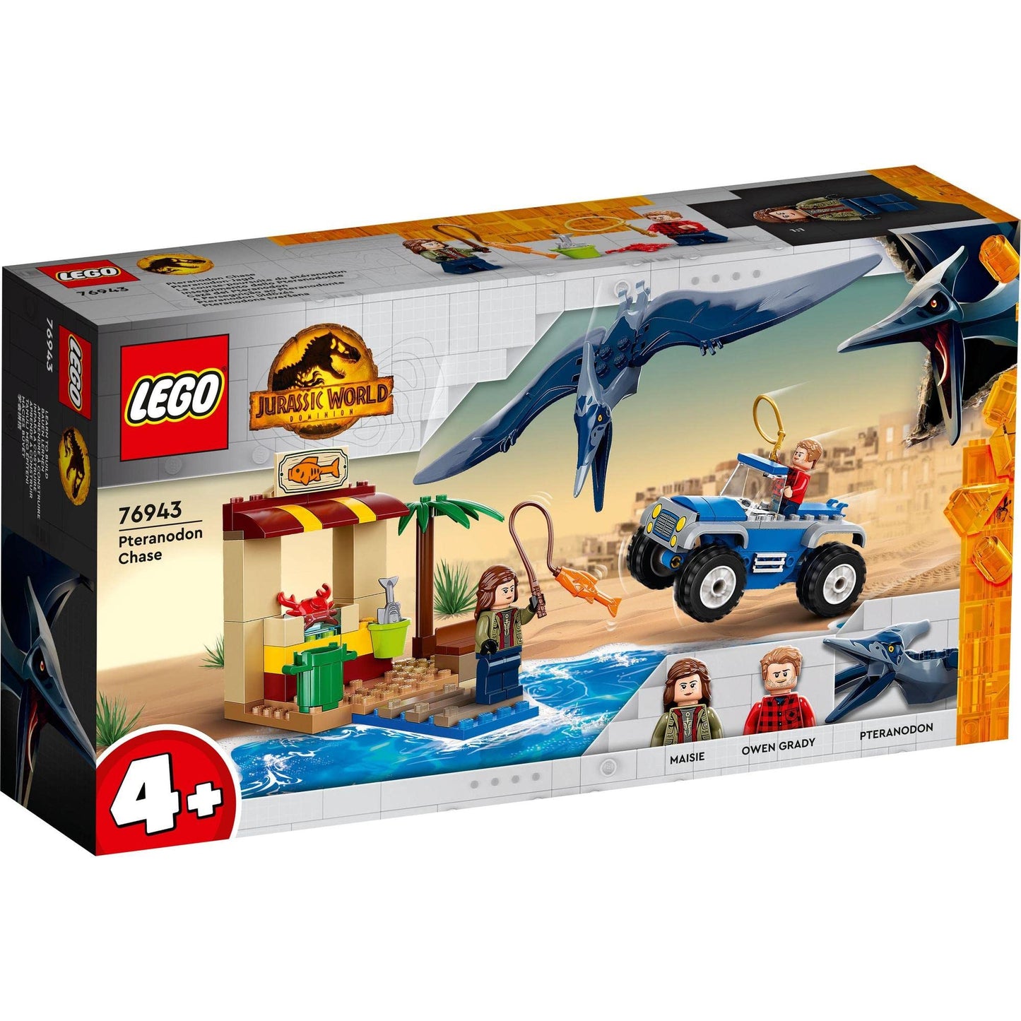 LEGO Jurassic World Pteranodon Chase Building Kit 76943 Amazon