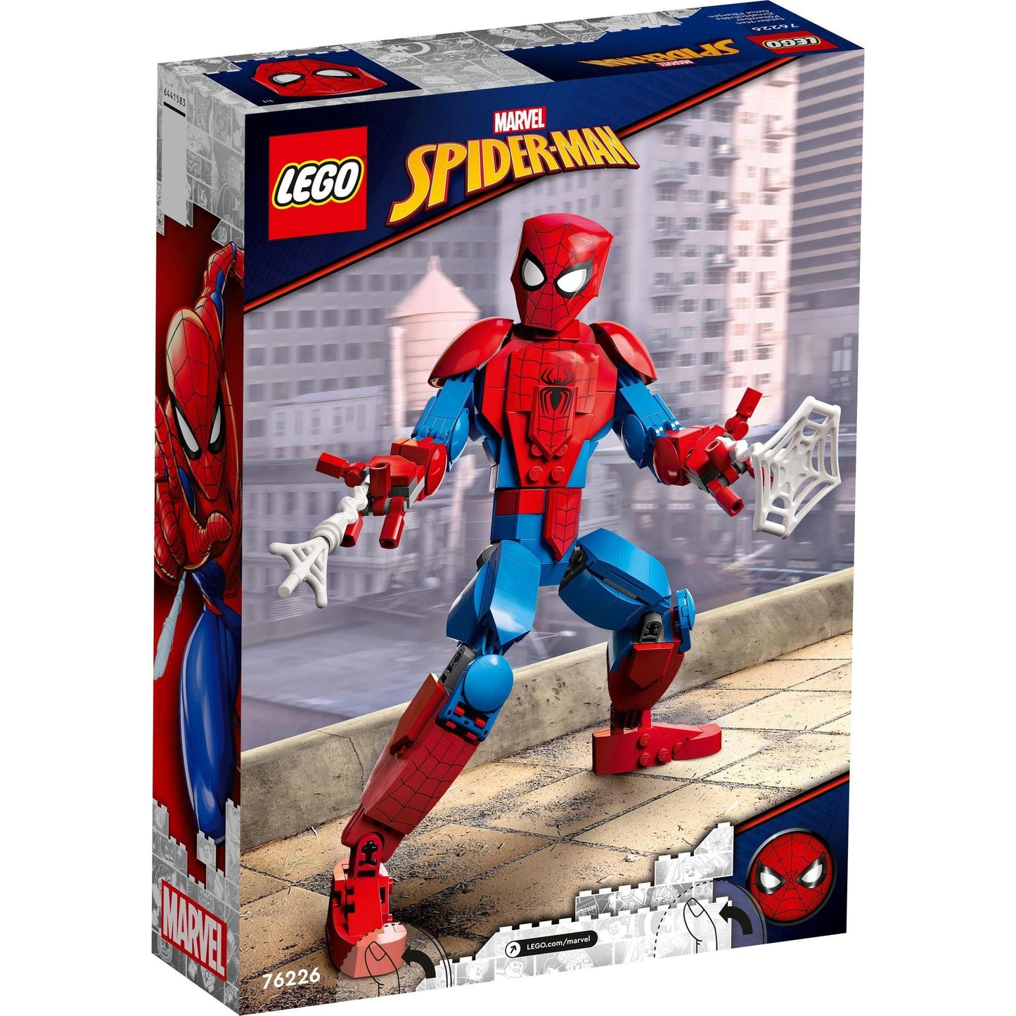 LEGO Marvel Spider-Man Figure, Fully Articulated Action Toy 76226