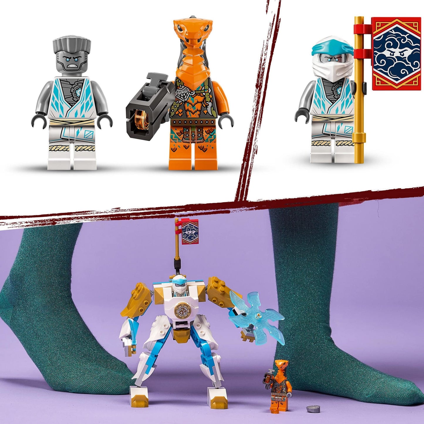 LEGO NINJAGO Zane’s Power Up Mech EVO Building Kit Playset 71761 Amazon