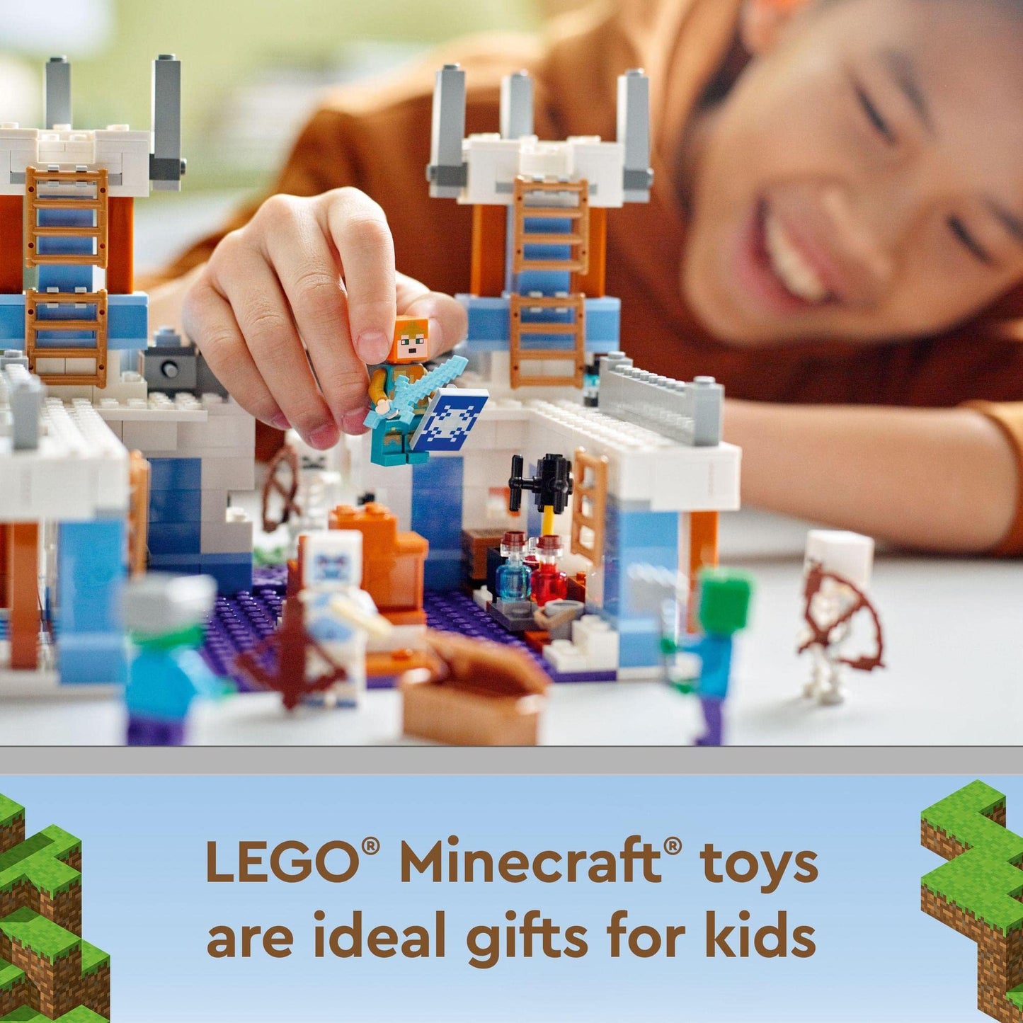 LEGO Minecraft The Ice Castle Building Ki 21186 Amazon