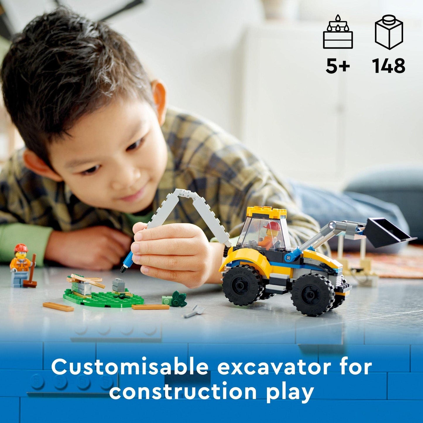 LEGO City Construction Digger 60385 Building Set Amazon