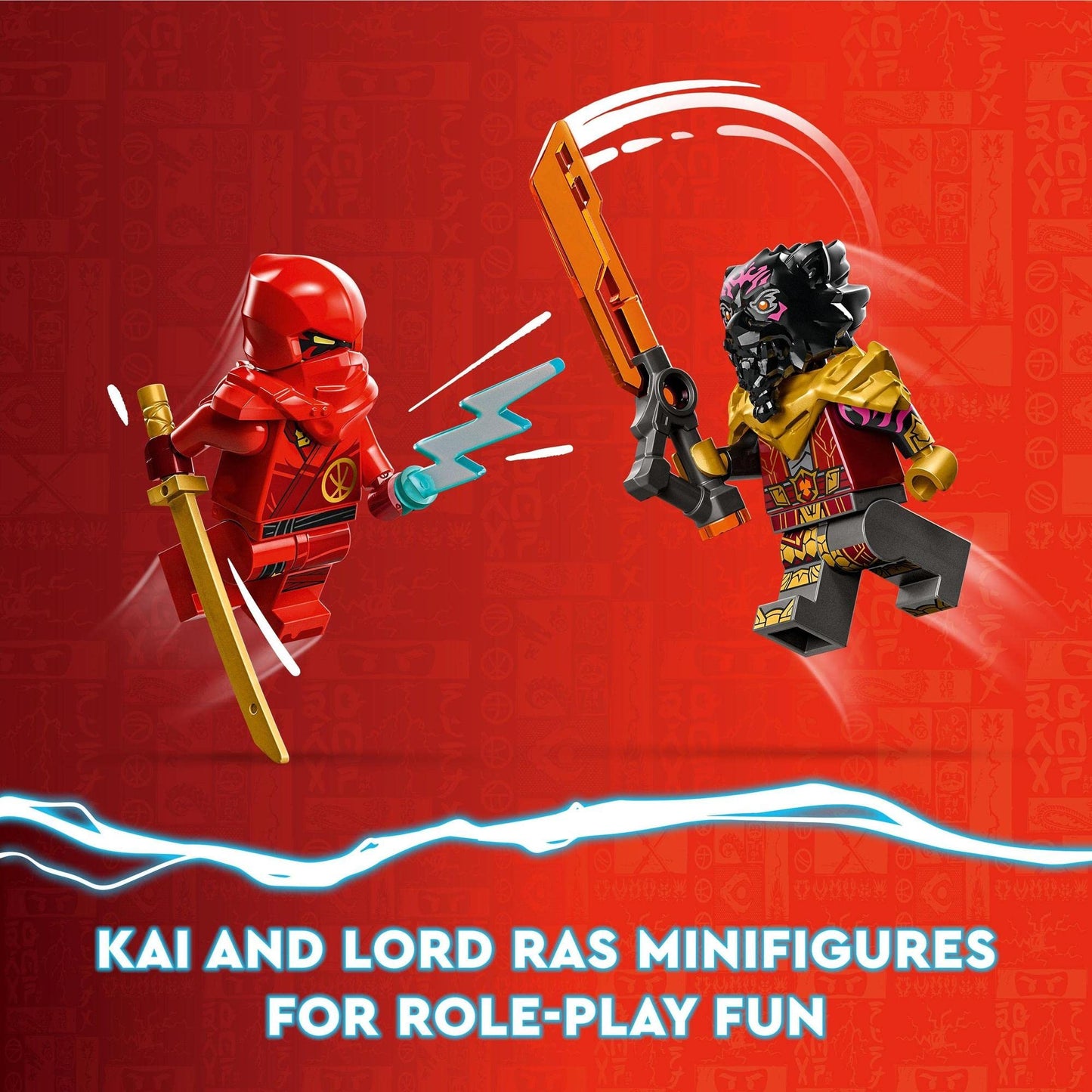 LEGO® NINJAGO® Kai and Ras’s Car and Bike Battle 71789 Building Toy Amazon
